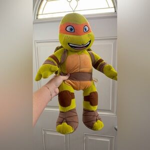 Build-A-Bear Green and Orange Stuffed Animal